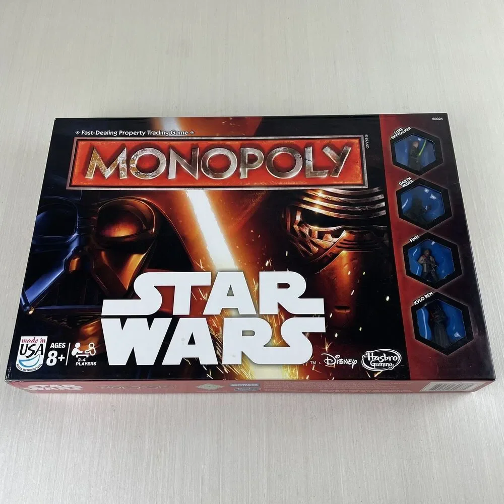 Star Wars Monopoly Disney Hasbro Gaming 2015  Property Trading Game Complete